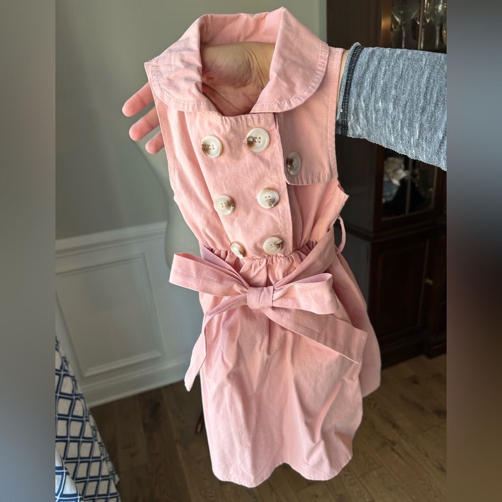Mia Belle Girls How Timeless Belted Trench Dress size 5 - Picture 9 of 9